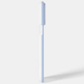 Monogram initialen stoffige lichtblauwe witte stre Case-Mate iPhone case (Achterkant / Rechts)