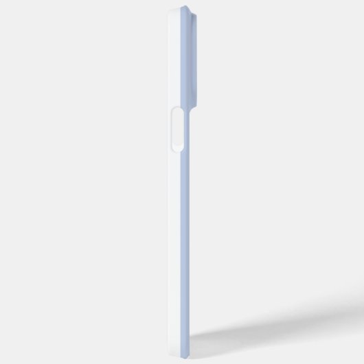 Monogram initialen stoffige lichtblauwe witte stre Case-Mate iPhone case (Achterkant / Rechts)