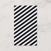 MONOGRAM INITIALEN tab modern wit zwart grijs Visitekaartje (Achterkant)