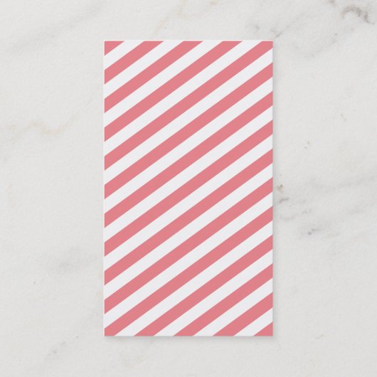 MONOGRAM INITIALEN tab modern zwart koraal grijs Visitekaartje (Achterkant)