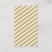 MONOGRAM INITIALEN tab modern zwart oud goud grijs Visitekaartje (Achterkant)