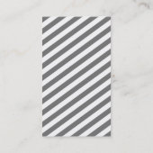 MONOGRAM INITIALEN tabblad modern monochroom grijs Visitekaartje (Achterkant)