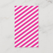 MONOGRAM INITIALEN tabblad modern zwart roze grijs Visitekaartje (Achterkant)