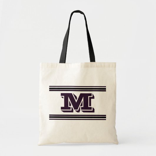 Monogram Initialen toevoegen Tote Bag (Voorkant)