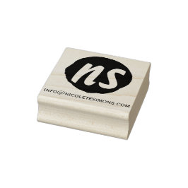 Monogram Initialen Website | Rubberpitten Rubberstempel