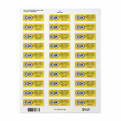 Monogram Initialen Wildflower Honey Jar Labels (Full Sheet)