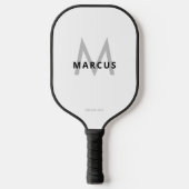 Monogram Initialen Witte Vetnaam Pickleball Paddle (Voorkant)