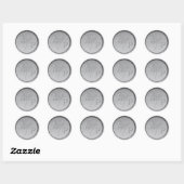Monogram Initialen Zilveren Wax Seal Sticker (Vel)