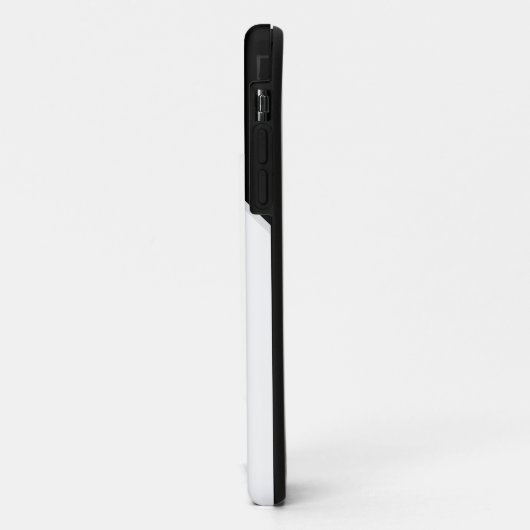 Monogram initialen Zwart-wit retro Case-Mate iPhone Case (Achterkant/links)