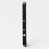 MONOGRAM INITIALEN ZWARTE POLKA DOTS Case-Mate iPhone CASE (Achterkant/links)