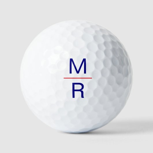 Monogram Initials Modern Elegant Typography Simple Golfballen (Voorkant)