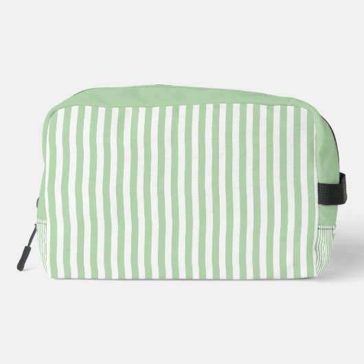 Monogram Initials Striped Custom Toilettasje (Achterkant)