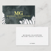 Monogram Ink (geel) Visitekaartje (Voorkant / Achterkant)