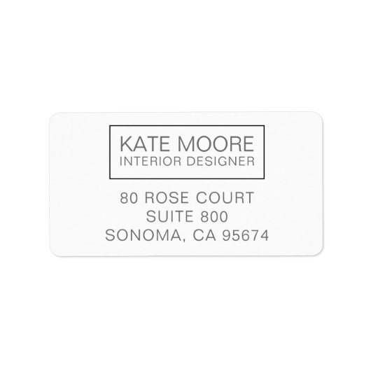 Monogram Interieur Ontwerper Etiket (Voorkant)