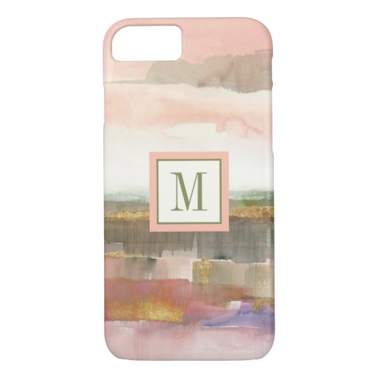 Monogram | Invloed van Lijn- en Kleurgoudgewassen Case-Mate iPhone Case (Achterkant)
