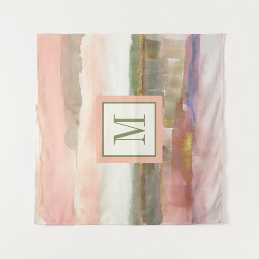 Monogram | Invloed van Lijn- en Kleurgoudgewassen Wandkleed (Voorkant)