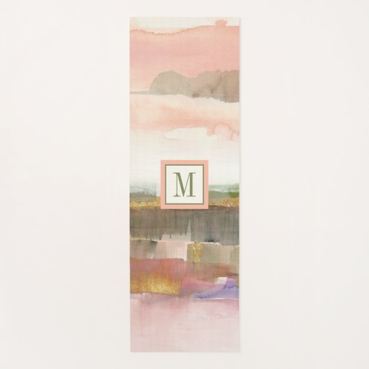 Monogram | Invloed van Lijn- en Kleurgoudgewassen Yogamat (Voorkant)