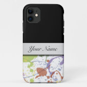 Monogram iPhone 5 Hoesje met kaarthouder (Achterkant)