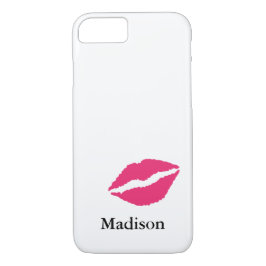 Monogram iPhone 7 Hoesje met een Kiss