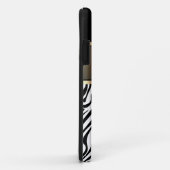 Monogram iPhone Case Zebra (Achterkant/rechts)