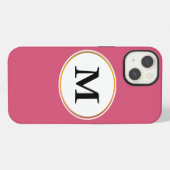 monogram iPhone hoesje (Achterkant horizontaal)