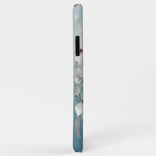 *~* Monogram Iridescent Blauwgroen getextureerde v Case-Mate iPhone Case (Achterkant/rechts)