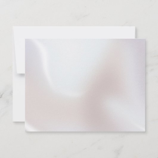 Monogram Iridescent Pearl Shimmer Note Kaart Notitiekaartje (Achterkant)