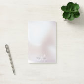 Monogram Iridescent Pearl Shimmer Post Post-it® Notes (Kantoor)