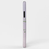 *~* Monogram Iridescente Pastel Lavendel Bloemen Case-Mate iPhone Case (Achterkant/rechts)