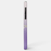 *~* Monogram Iridescente Pastel Lavendel Bloemen Case-Mate iPhone Case (Achterkant/links)