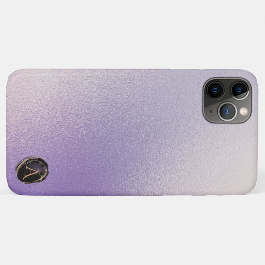 *~* Monogram Irijdescent pasta Lavender Gradient Case-Mate iPhone Case (Achterkant (horizontaal))