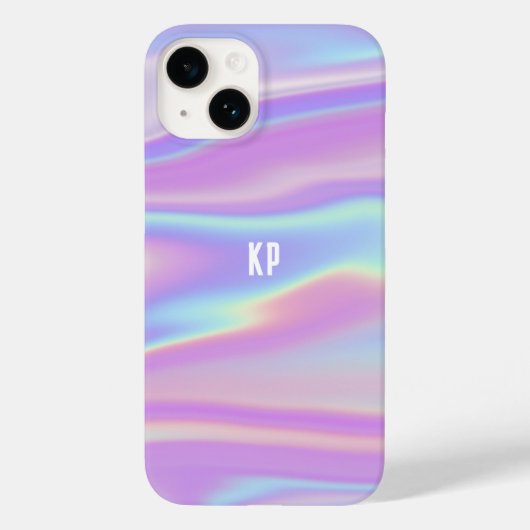 monogram iriserend meisje Abstract hedendaags Case-Mate iPhone Case (Achterkant)