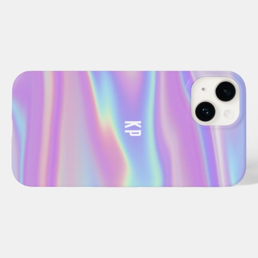 monogram iriserend meisje Abstract hedendaags Case-Mate iPhone Case (Achterkant (horizontaal))