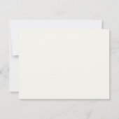 Monogram Ivory Gold Simple Monogrammed Notecard Notitiekaartje (Achterkant)