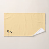 Monogram J Bleek Geel Bad Handdoek (Handdoek)
