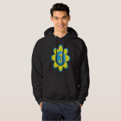 Monogram J Colorful Flower Hoodie (Voorkant volledig)