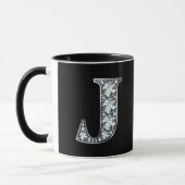Monogram J Faux Diamond Mok (Links)