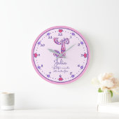 Monogram J Juila hearts naam: klok (Huis)