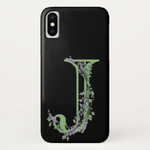 Monogram J Lavender Eucalyptus Case-Mate iPhone Case