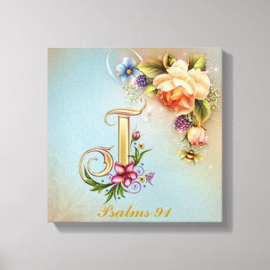 Monogram J Premium Wrapped Canvas (gloss) (Voorkant)