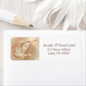 Monogram J Return Address Labels (Insitu)