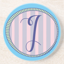 Monogram J Sandstone Onderzetter