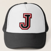Monogram "J" Trucker Pet (Voorkant)