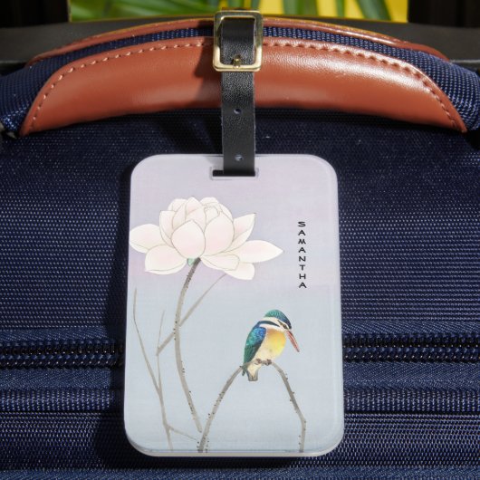 Monogram Japans Vintage Kingfisher Bagagelabel (Voorkant Insitu 2)