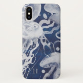 Monogram | Jellyfish op marineschip Case-Mate iPhone Case (Achterkant)