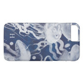 Monogram | Jellyfish op marineschip Case-Mate iPhone Case (Achterkant (Horizontaal))