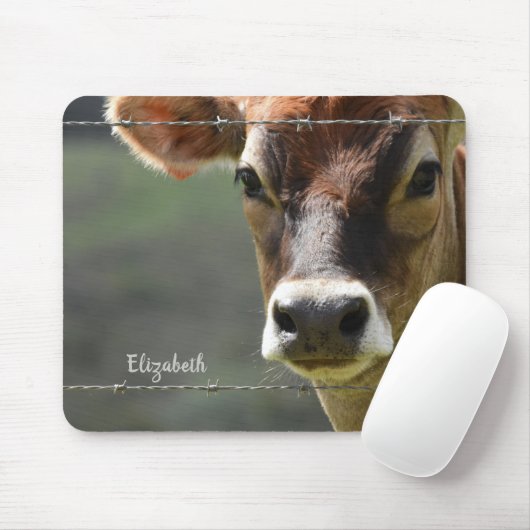 Monogram Jersey Koe Foto Muismat (Met muis)