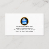 Monogram Jouw naam Loodgieterij Visitekaartje (Achterkant)