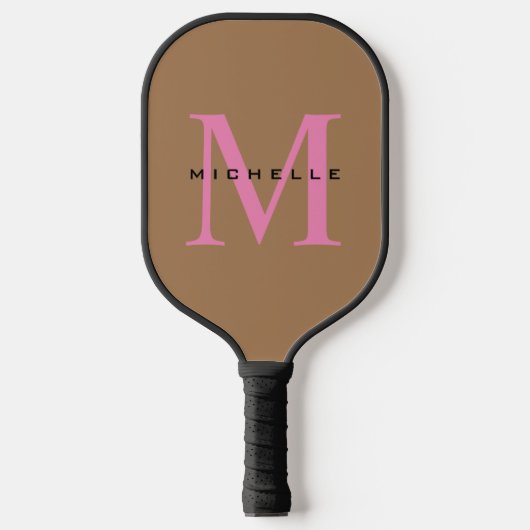 Monogram Jouw naam Speciaal geschenk Geliefden Pickleball Paddle (Voorkant)