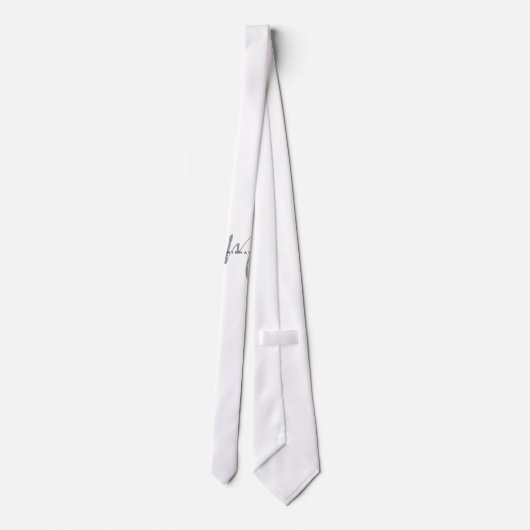 Monogram Jouw naam Speciaal geschenk Geliefden Stropdas (Achterkant)